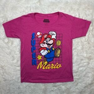 Super Mario T-Shirt Pink Size 5